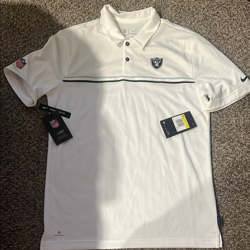 Las Vegas Raiders 'Onfield apparel' white polo